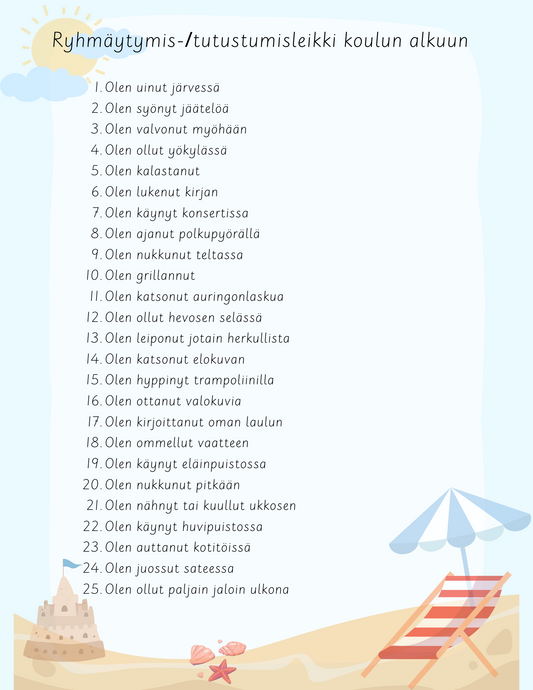 Lukuvuoden aloitus